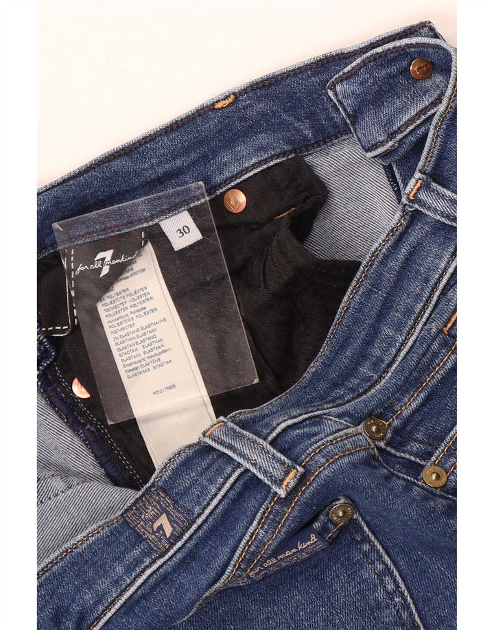 7 For All Mankind Γυναικεία Skinny Jeans W30 L30 Blue Polyester