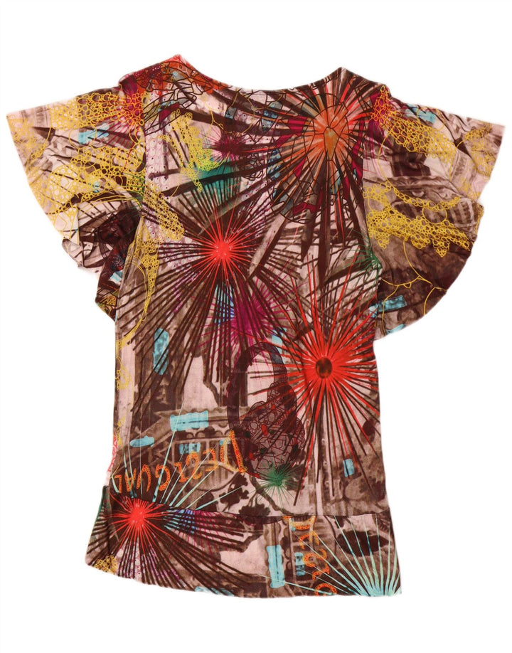 Desigual Γυναικεία Μπλούζα Τοπ UK 18 XL Πολύχρωμη Βισκόζη Patchwork