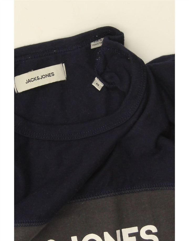 Ανδρικό γραφικό μπλουζάκι Jack & Jones Τοπ μεσαίου γκρι χρώματος βαμβακερό