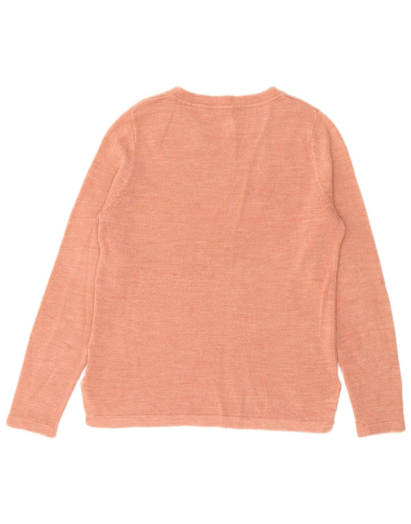 Marks & Spencer Γυναικείο πουλόβερ με λαιμόκαυστο UK 8 Small Pink Flecked