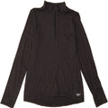 REEBOK Womens Zip Neck Pullover Tracksuit Top UK 12 Medium Black Polyester Vintage Reebok and Second-Hand Reebok from Messina Hembry 