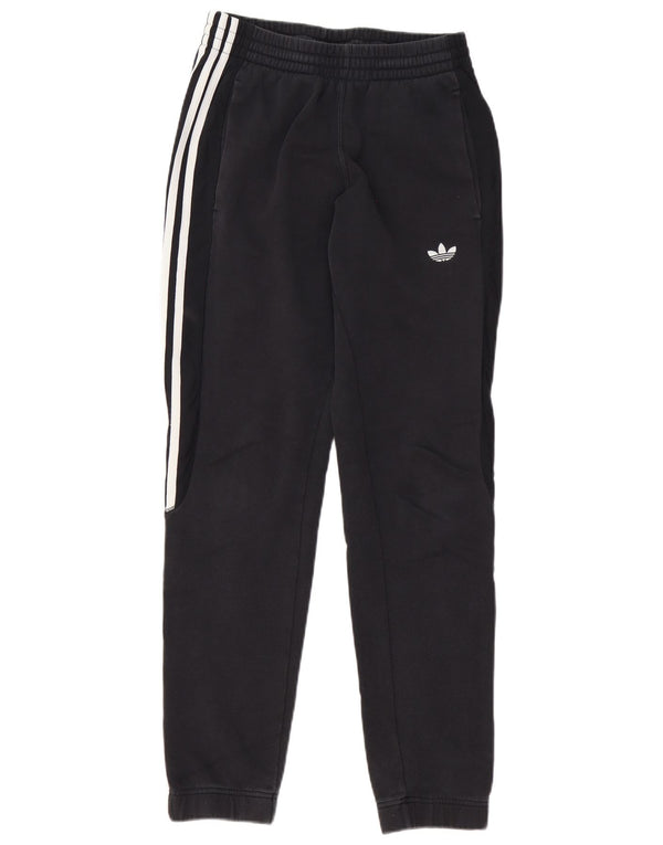 Ανδρική φόρμα Adidas Παντελόνι Joggers Μικρό μαύρο βαμβακερό