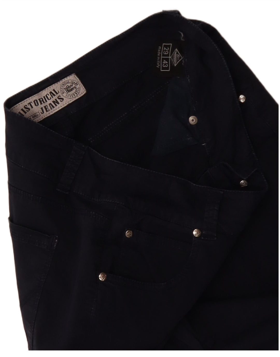 ROY ROGERS Γυναικείο Slim Casual Παντελόνι W29 L34 Navy Blue Cotton