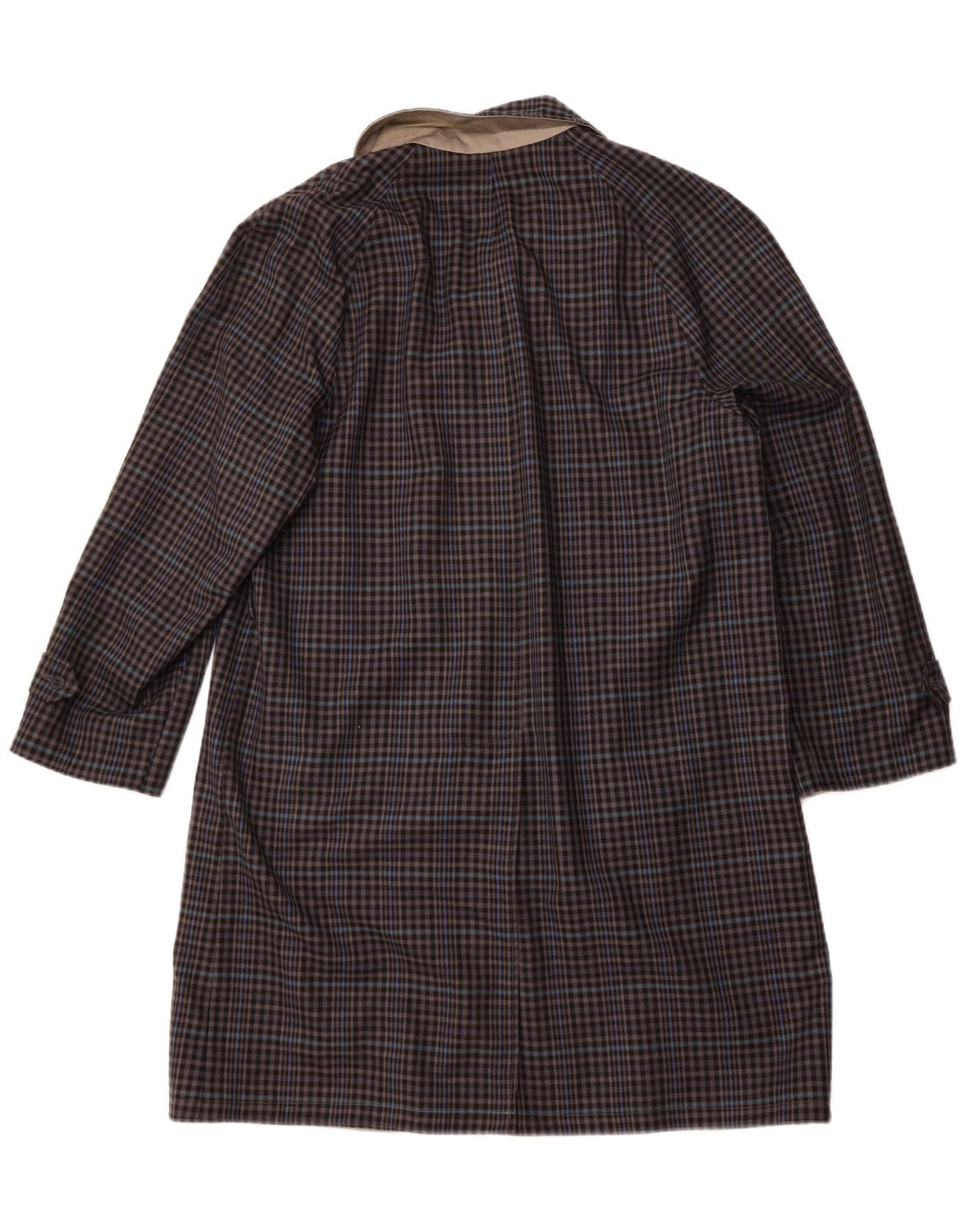 DIOLEN Ανδρική αναστρέψιμη καμπαρντίνα UK 40 Large Grey Check Polyester