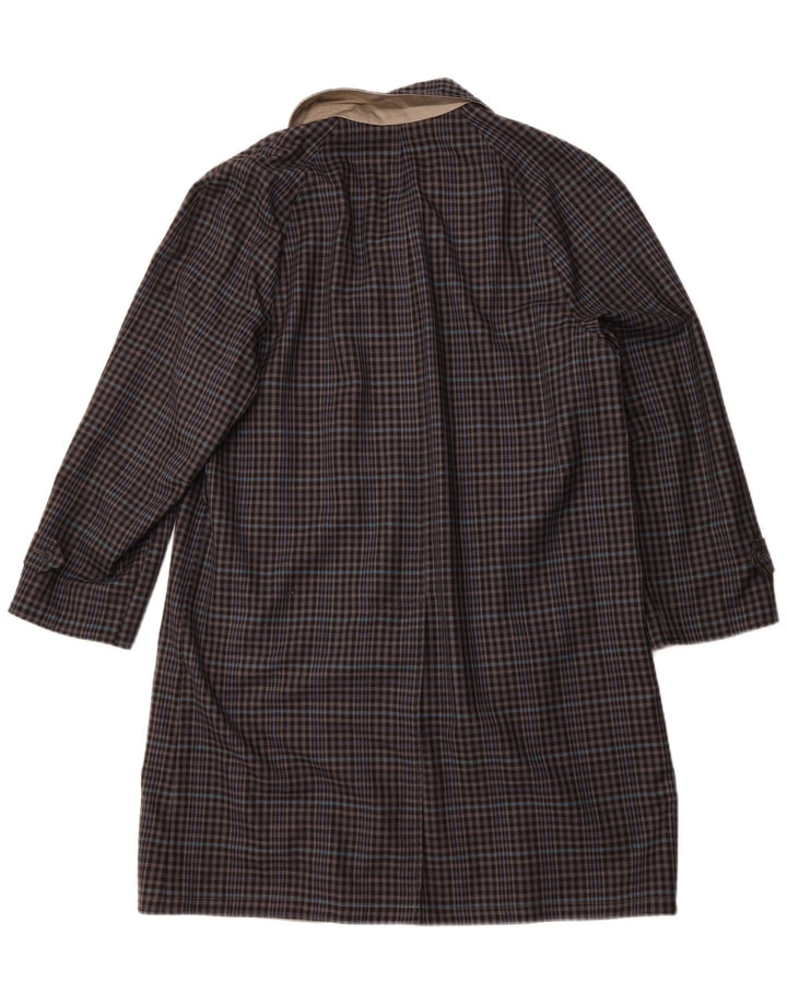 DIOLEN Ανδρική αναστρέψιμη καμπαρντίνα UK 40 Large Grey Check Polyester