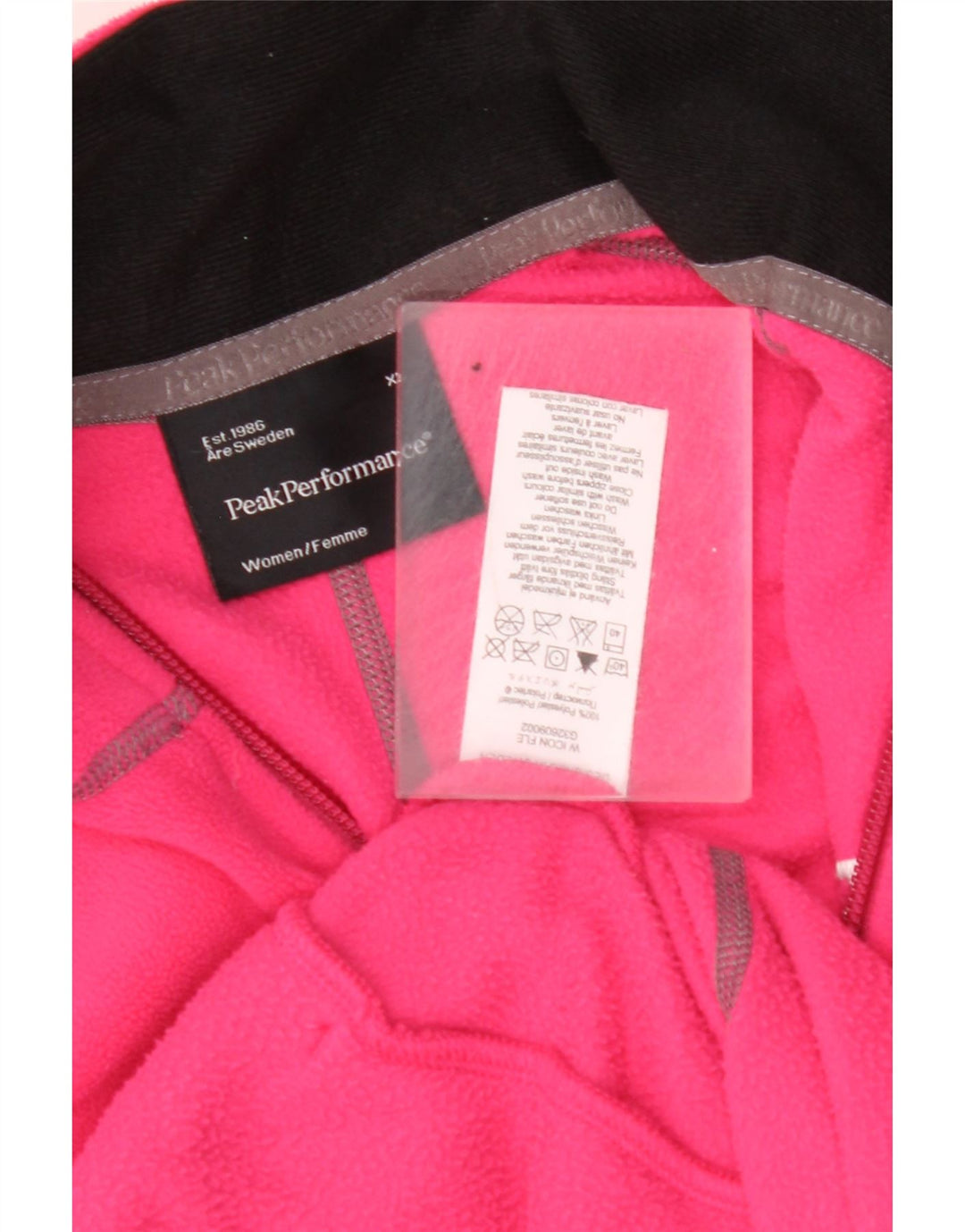 PEAK PERFORMANCE Γυναικείο graphic fleece jacket UK 18 XL Pink Polyester