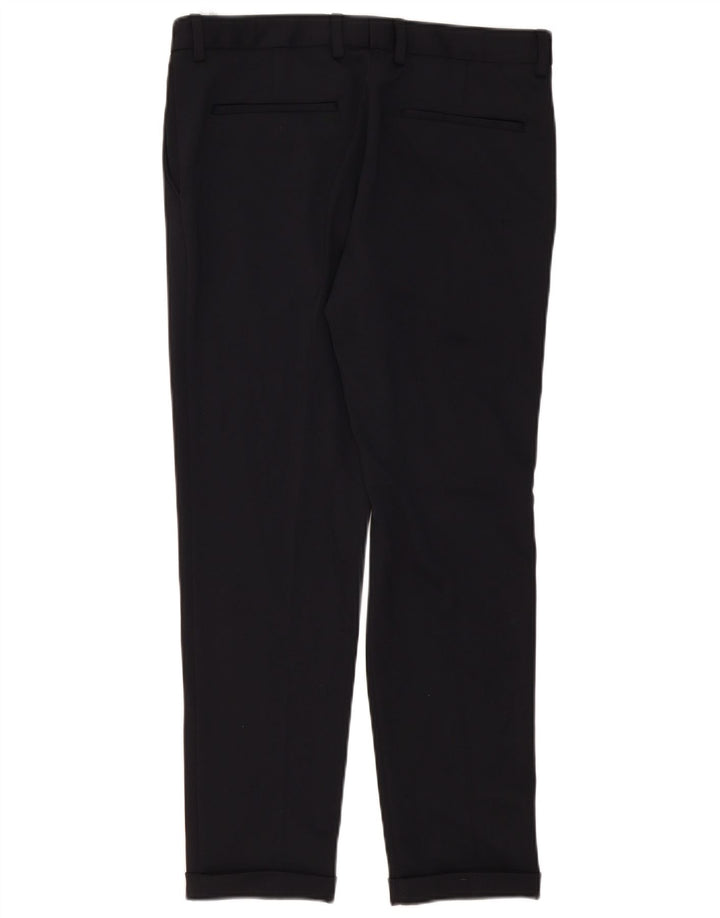 Zara Ανδρικό Slim παντελόνι Chino EU 40 Medium W31 L29 Navy Blue Polyester