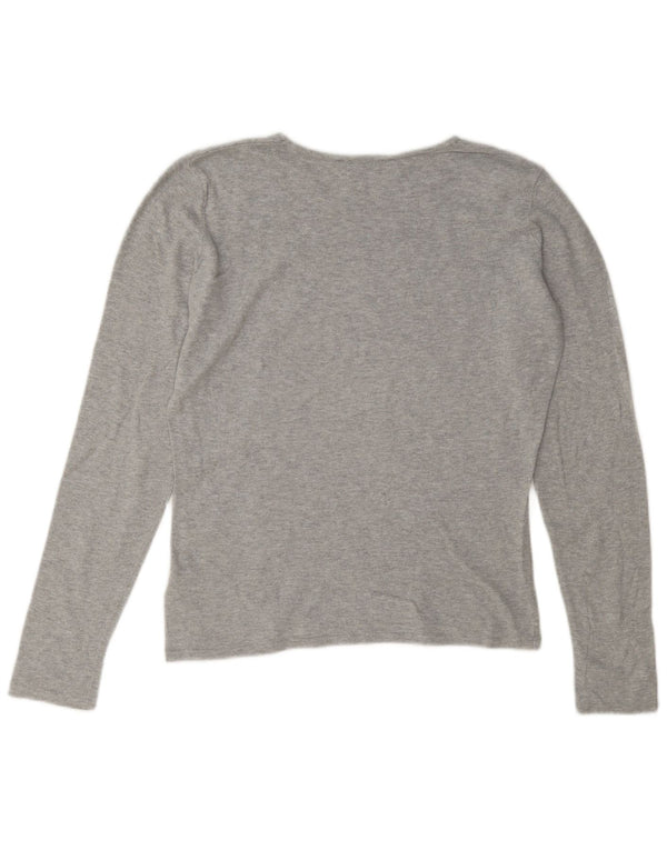 Calvin Klein Jeans Γυναικείο μακρυμάνικο UK 10 μικρές γκρι βαμβακερές ίνες