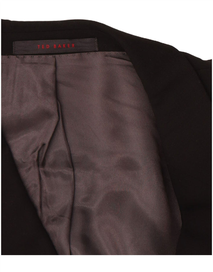 Ted Baker Ανδρικό σακάκι σακάκι με 3 κουμπιά US 42 XL μαύρο νέο μαλλί