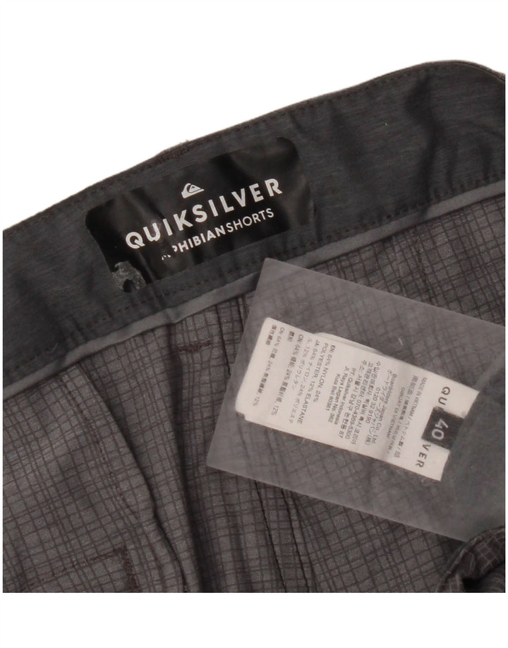 QUIKSILVER Ανδρικό σορτς Chino W40 XL Grey Check Polyamide