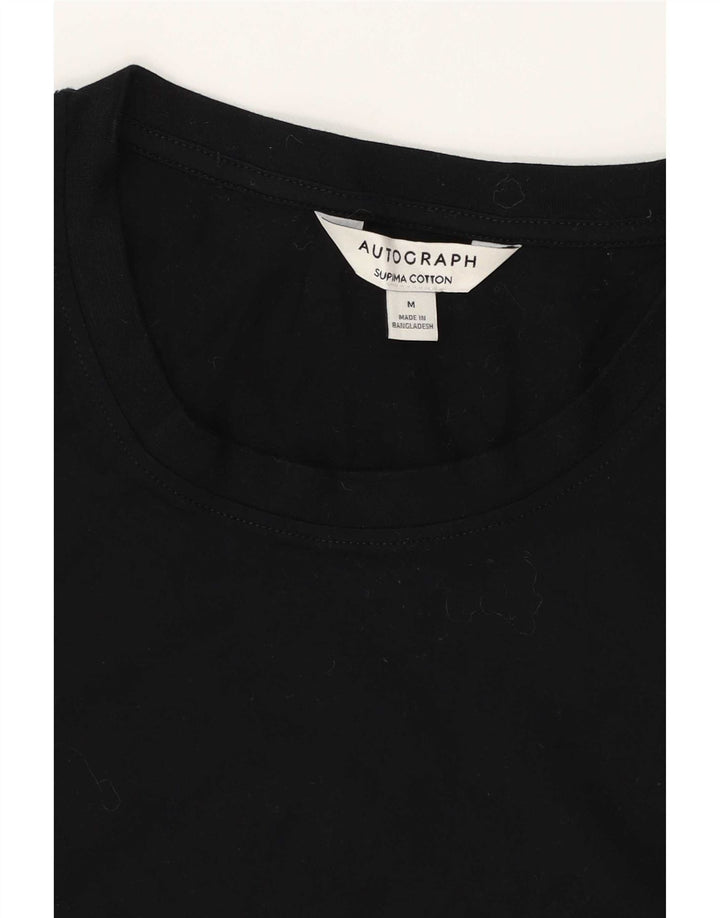 Marks & Spencer Mens Autograph Vest Top Medium Black Cotton