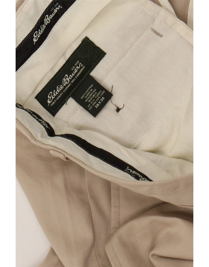 EDDIE BAUER Ανδρικό ίσιο παντελόνι Chino W38 L30 Μπεζ βαμβακερό