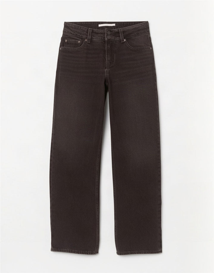 Γυναικείο τζιν Levi's Wide Leg W24 L32 Μαύρο