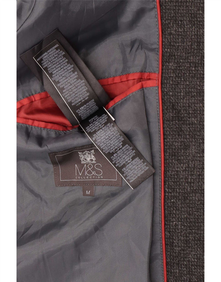 Ανδρικό πανωφόρι Marks & Spencer UK 38 Medium Grey Polyester