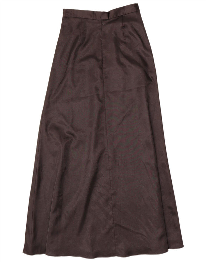 Vintage Γυναικεία Maxi Φούστα UK 6 XS W24 Μαύρο Πολυεστέρας