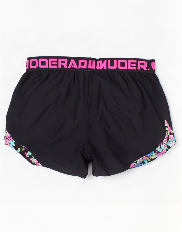 Under Armour Girls Loose Fit αθλητικό σορτς 13-14 ετών XL μαύρο καμουφλάζ