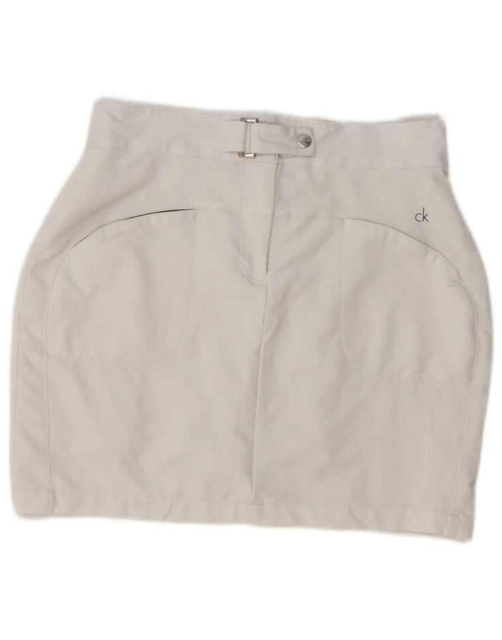 Γυναικεία Μίνι Φούστα Calvin Klein UK 10 Small W28 White Polyester