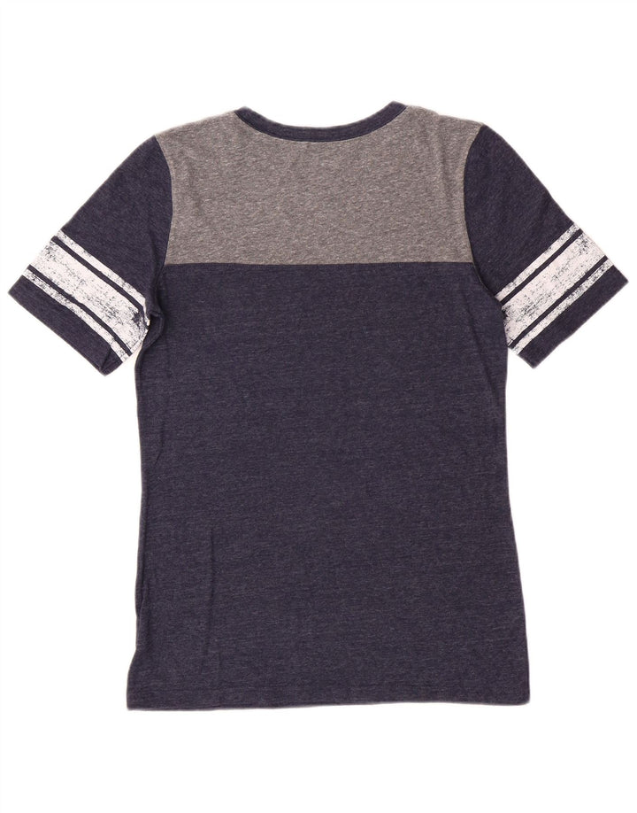 Γυναικείο γραφικό μπλουζάκι Reebok Top UK 14 Large Navy Blue Polyester