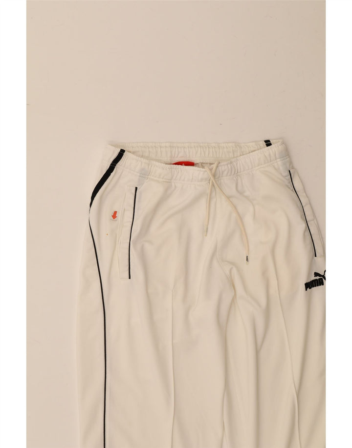 PUMA Womens Tracksuit Trousers UK 10 Small  Off White Polyester Vintage Puma and Second-Hand Puma from Messina Hembry 