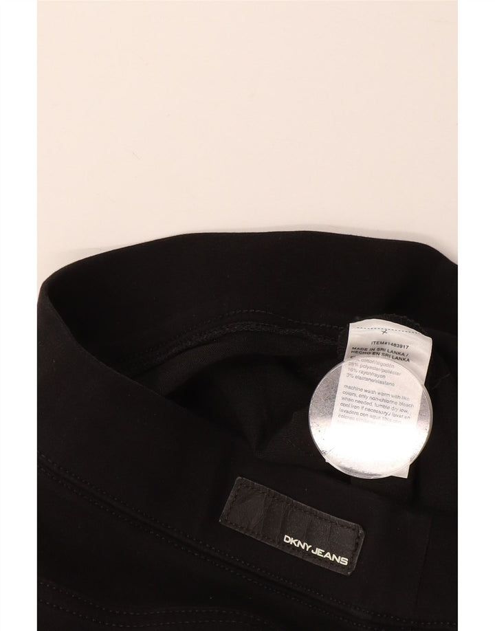 Dkny Γυναικείο Σορτς Βερμούδα W30 Μεσαίο Μαύρο Βαμβακερό