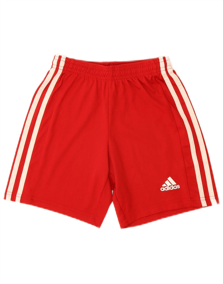 Αθλητικό σορτς ADIDAS Boys Aeroready 9-10 ετών κόκκινο πολυεστέρα