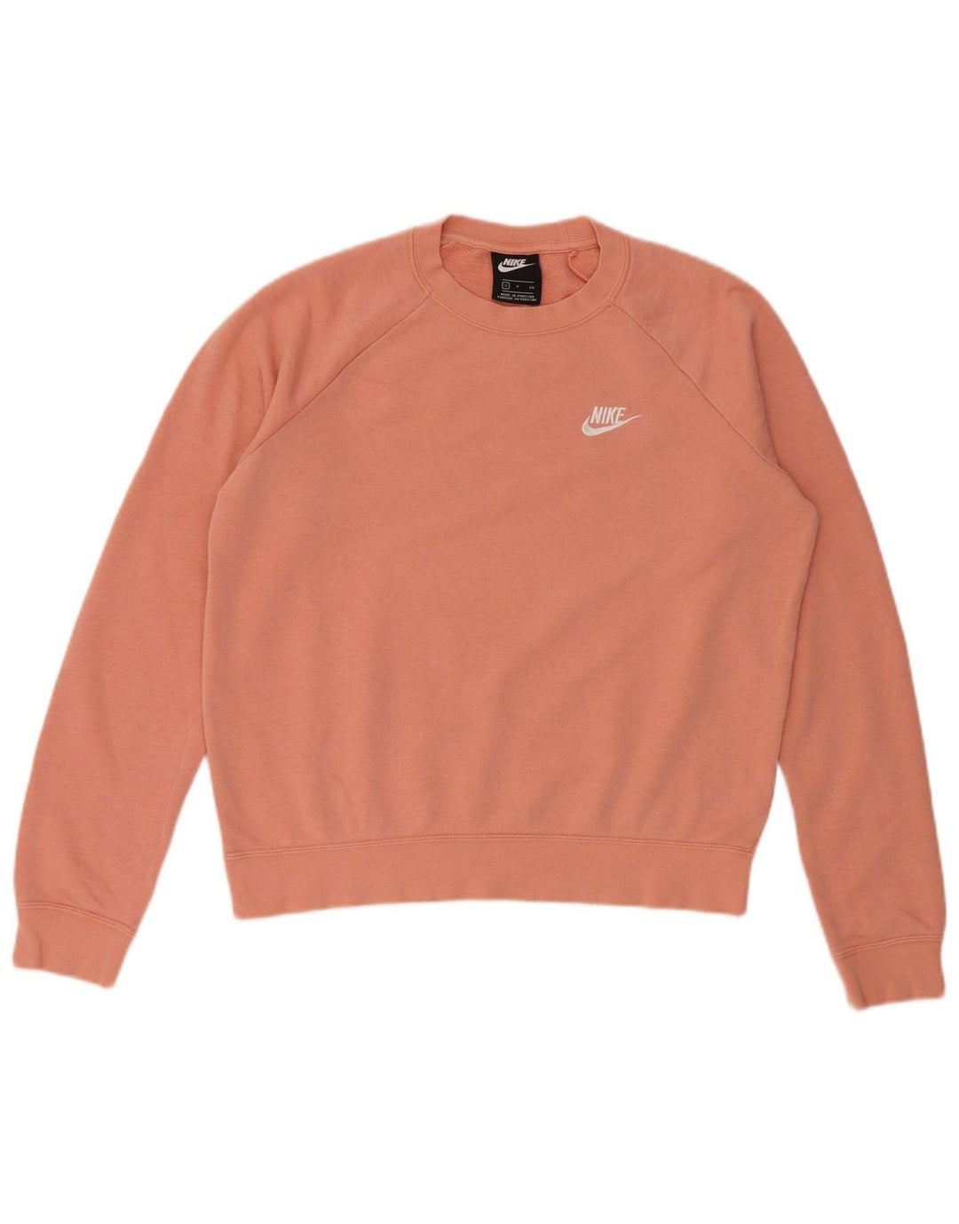 Γυναικείο φούτερ μεγάλου μεγέθους Nike Jumper UK 10 Μικρό ροζ βαμβακερό
