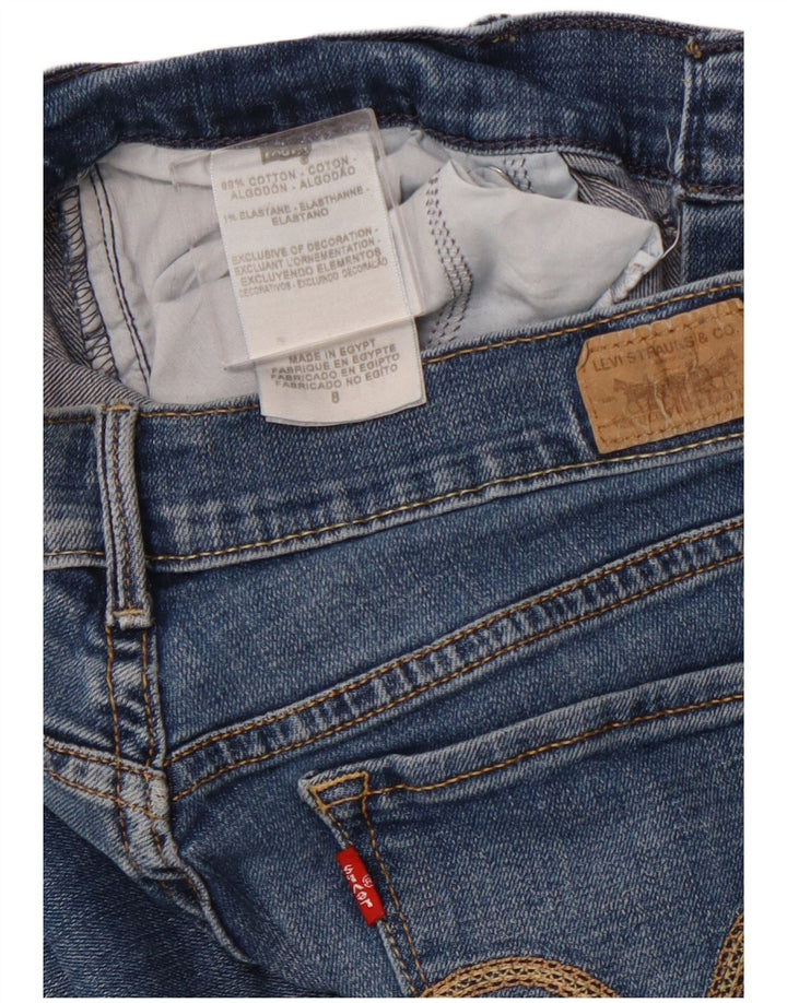 LEVI'S Γυναικείο 515 Capri Jeans US 8 Medium W28 L19 Μπλε βαμβακερό