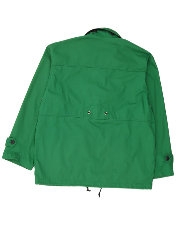 Vintage Ανδρικό Yachting Loose Fit Utility Jacket UK 38 Medium Green Polyester