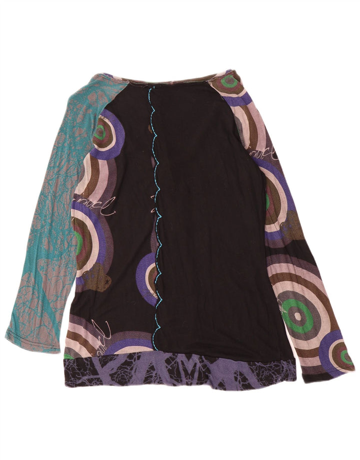Desigual γυναικείο αφηρημένο μοτίβο τουνίκ τοπ UK 18 XL πολύχρωμη βισκόζη
