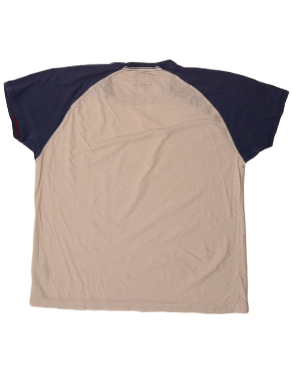 Ανδρικό T-Shirt Fat Face Top XL White Colourblock Βαμβακερό