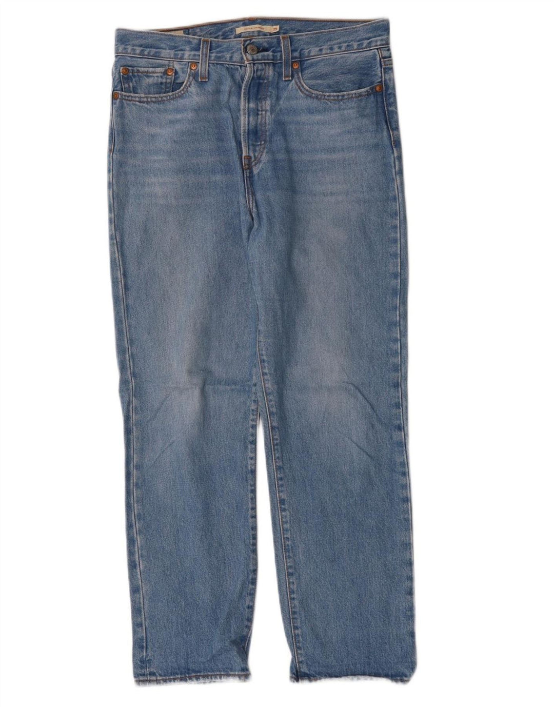 LEVI'S Mens Wedgie Straight Jeans W29 L28 Blue Cotton