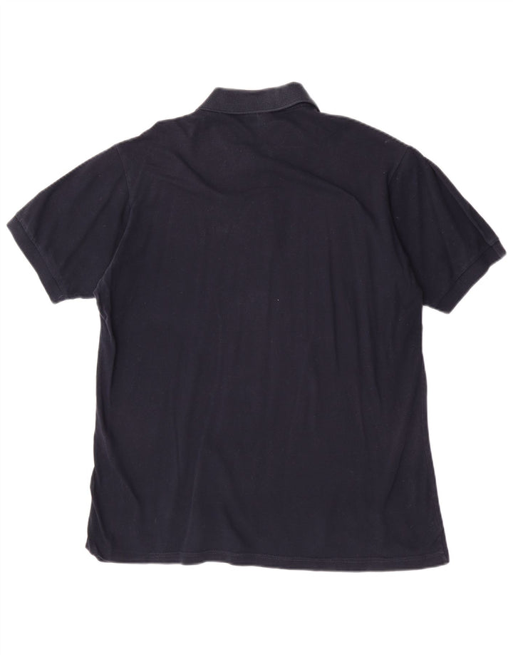 Sergio Tacchini Ανδρικό Πόλο Μπλουζάκι μεγάλο Navy Blue από βαμβάκι