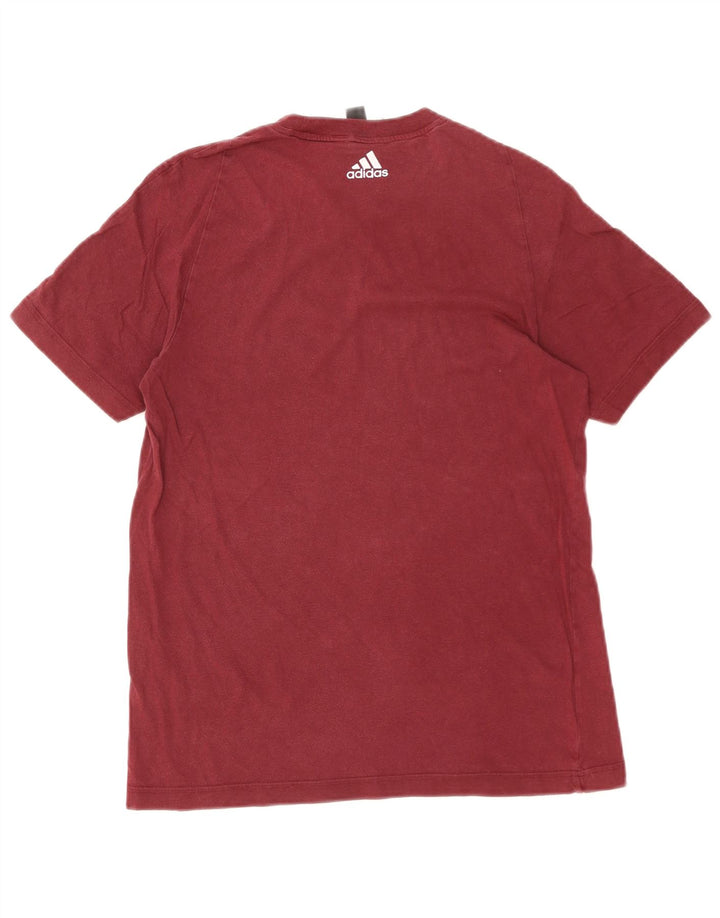 Ανδρικό γραφικό T-Shirt Adidas Top Small Maroon