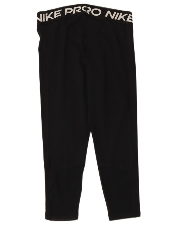 Γυναικεία γραφικά κολάν NIKE Dri Fit UK 14 Large Black Polyester