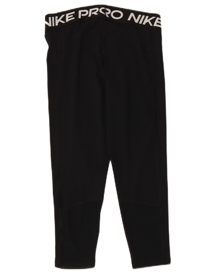 Γυναικεία γραφικά κολάν NIKE Dri Fit UK 14 Large Black Polyester