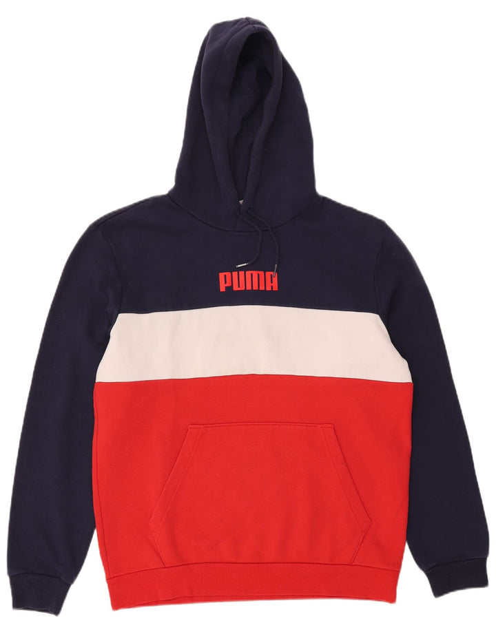 Ανδρικό γραφικό κουκούλα Puma, μεσαίο κόκκινο χρώμα