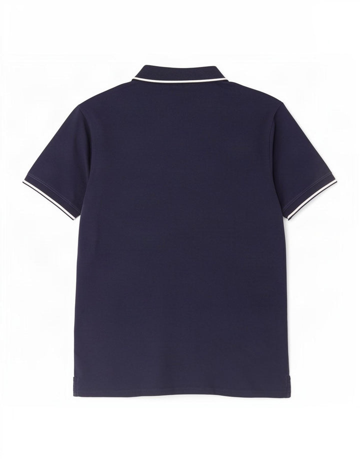 Lyle & Scott Ανδρικό πουκάμισο πόλο μεσαίου μπλε ριγέ