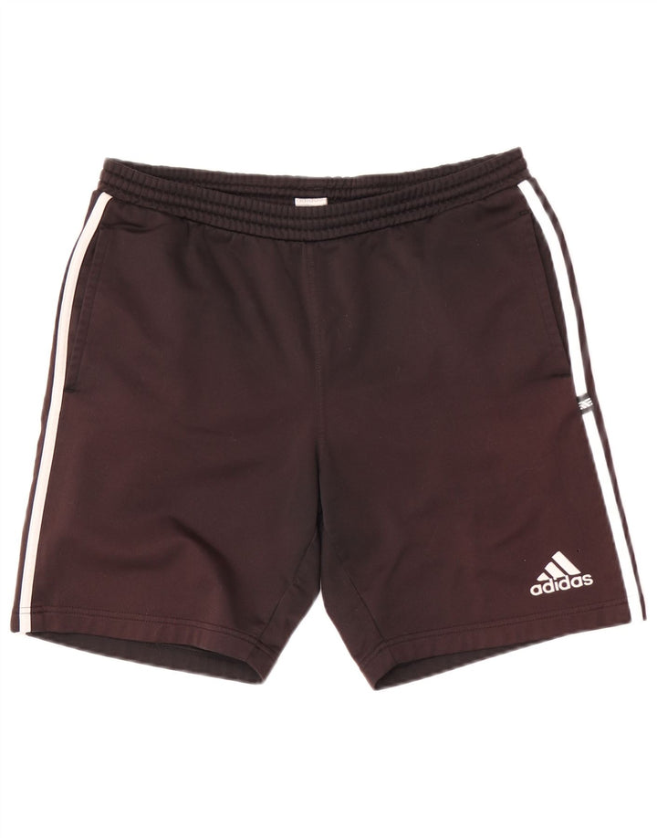 Ανδρικό αθλητικό σορτς Adidas από μεσαίο μαύρο πολυεστέρα
