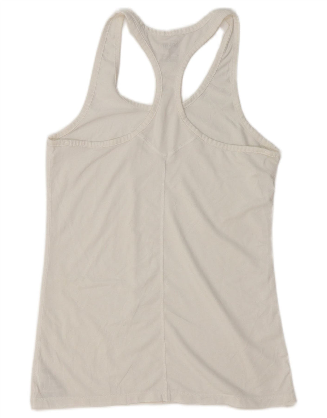 Γυναικείο γιλέκο NIKE Dri Fit Slim Fit Top UK 12 Μεσαίο λευκό πολυεστέρας