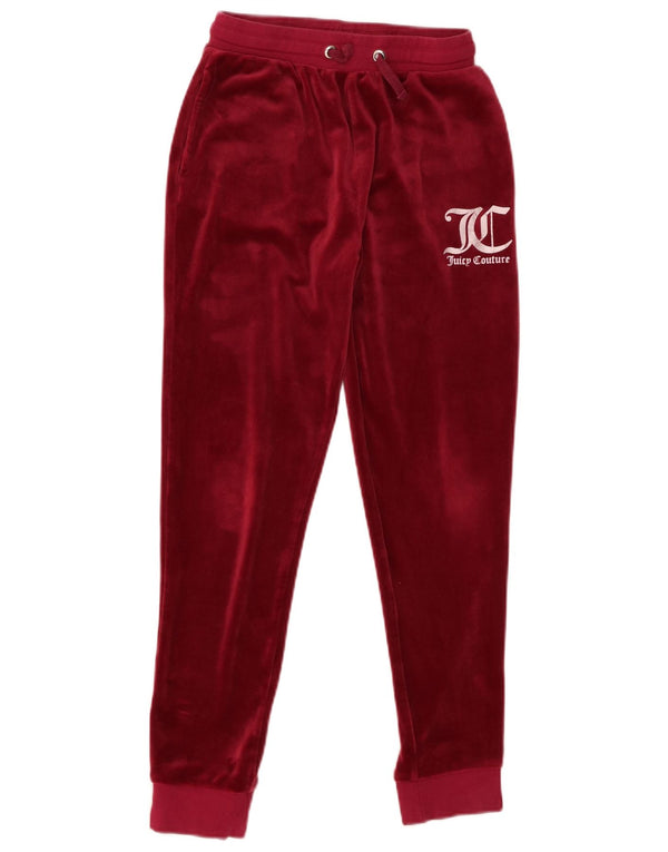 Juicy Couture Girls Graphic αθλητική Παντελόνι Joggers 12-13 Years Maroon