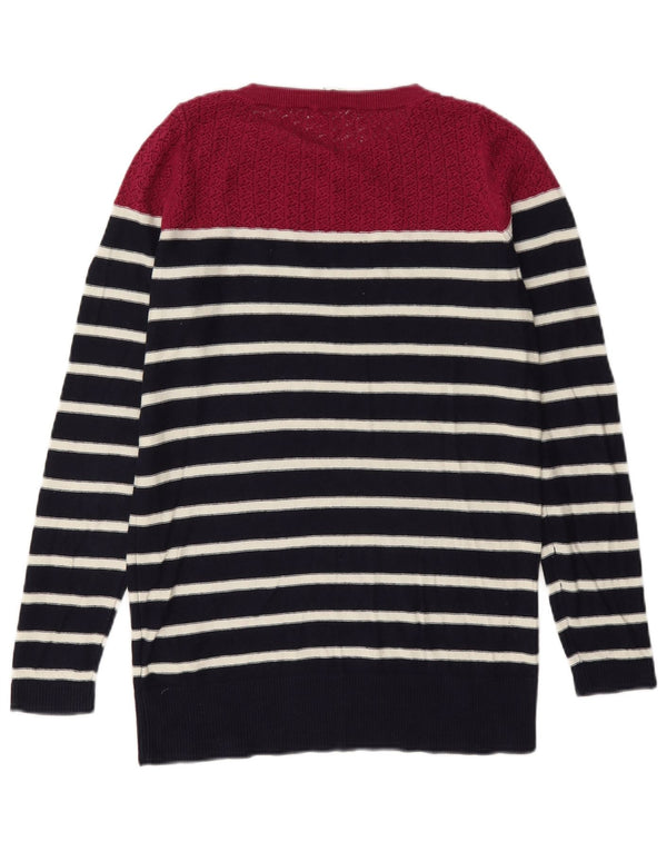 Γυναικείο πουλόβερ Oasis Boat Neck Jumper UK 6 XS Navy Blue ριγέ βαμβακερό