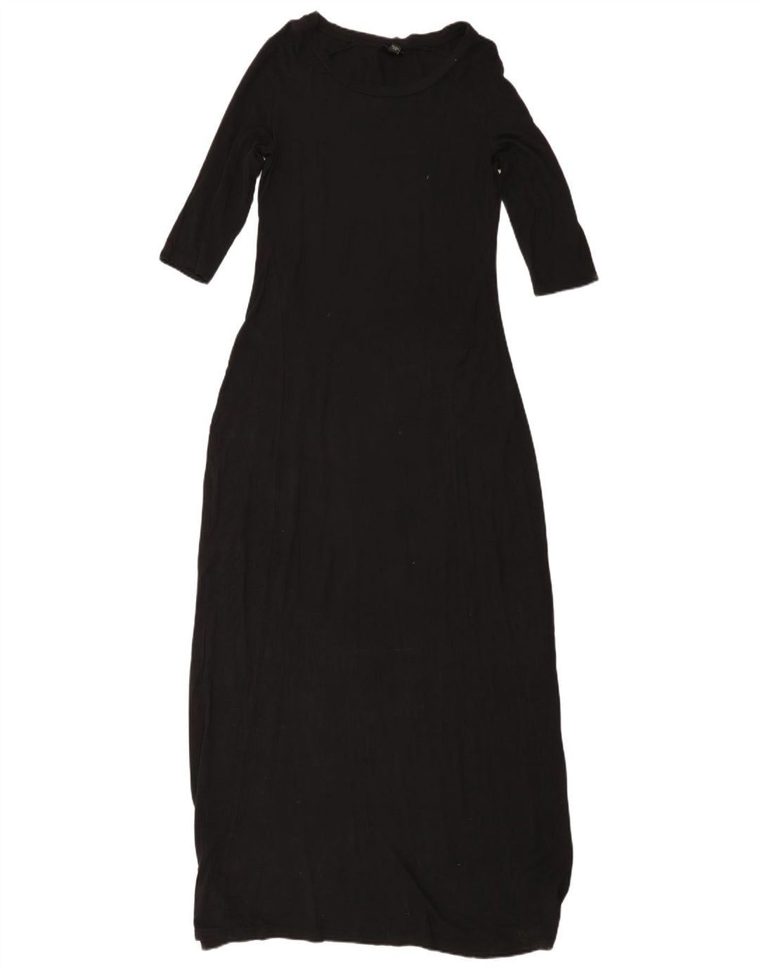 MOSSIMO Γυναικείο Maxi Φόρεμα 3/4 μανίκι UK 10 Small Black Rayon