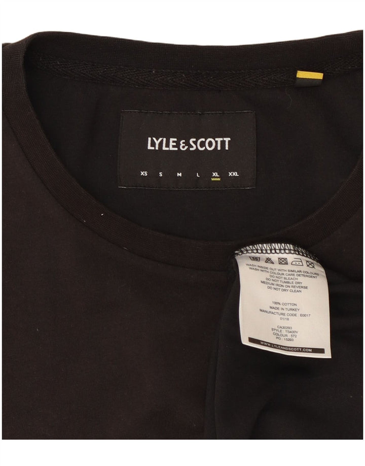 Ανδρικό T-Shirt Lyle & Scott Top XL Μαύρο βαμβακερό