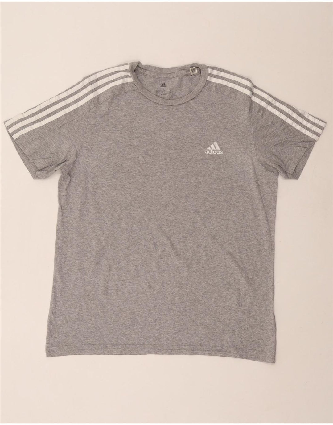 Ανδρικό T-Shirt ADIDAS Top μεγάλο γκρι βαμβακερό