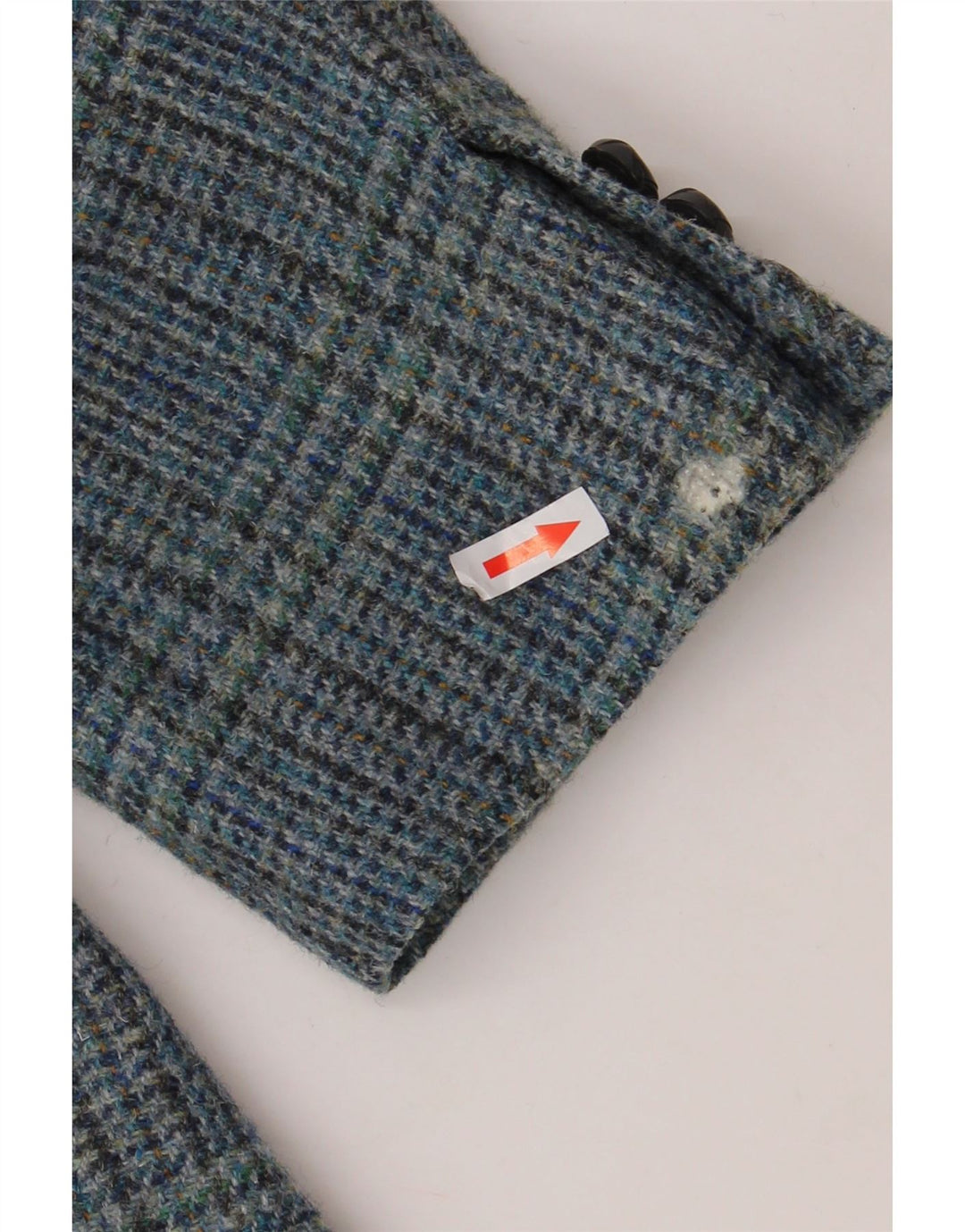 WESTBURY Ανδρικό σακάκι σακάκι με 3 κουμπιά UK 54 2XL μπλε μαλλί Houndstooth