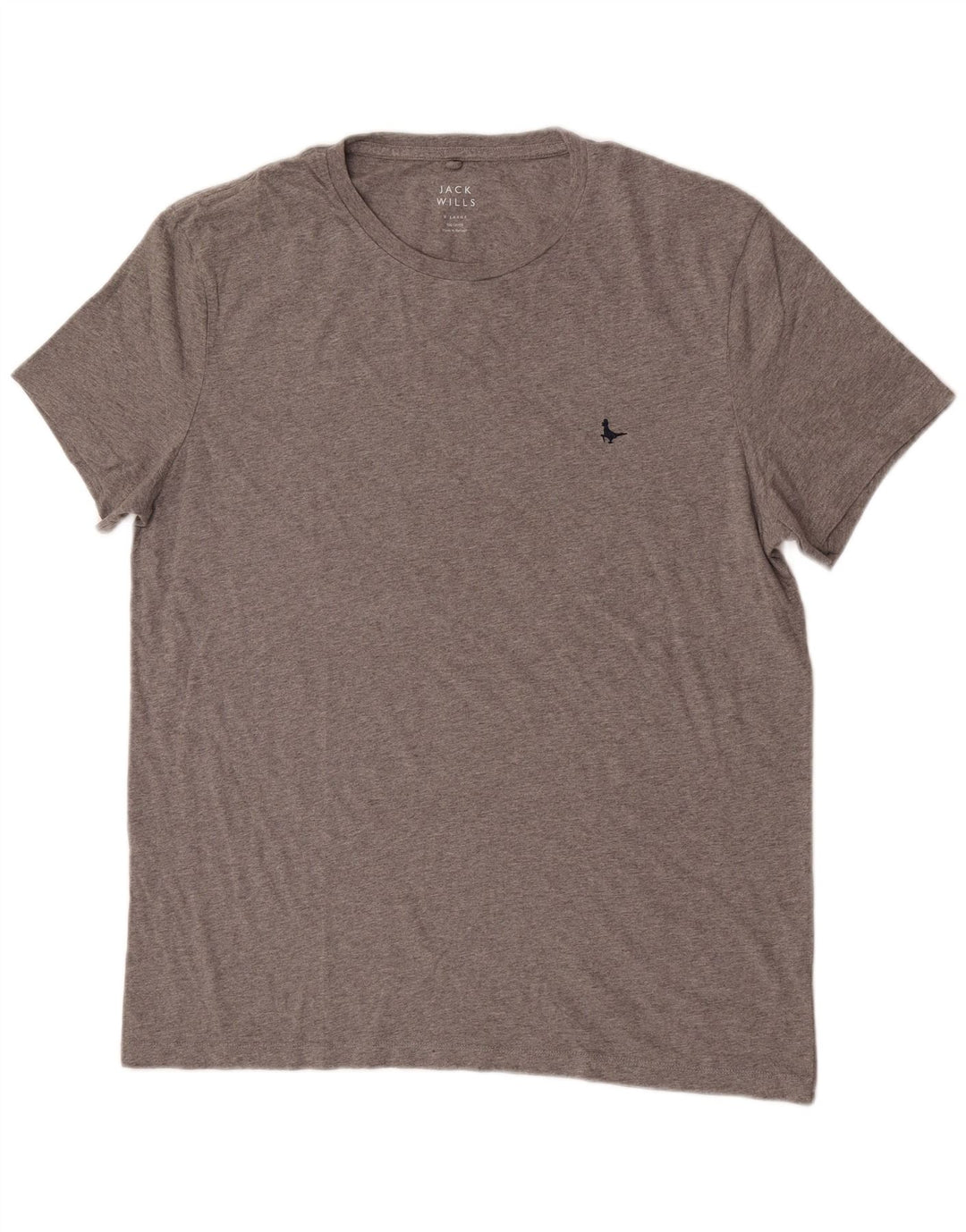 Jack Wills Ανδρικό T-Shirt Top XL Γκρι βαμβακερό