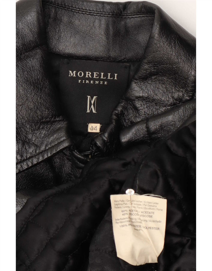 Morelli Γυναικείο Δερμάτινο Μπουφάν IT 44 Μεσαίο Μαύρο