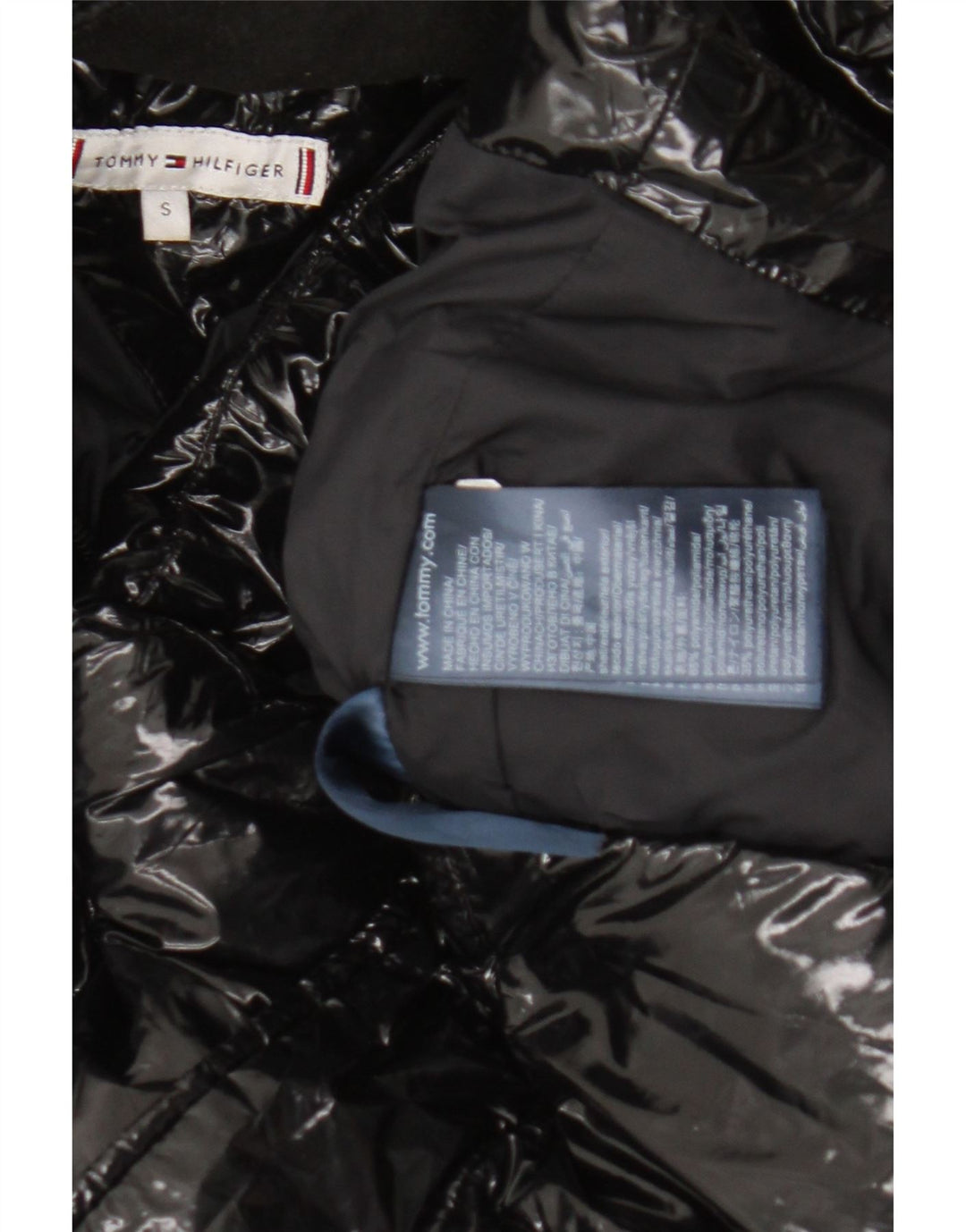 Tommy Hilfiger γυναικείο μπουφάν με κουκούλα UK 10 Small Black Polyamide