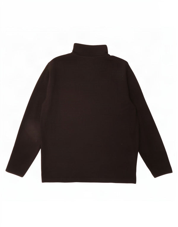 Lotto Mens Zip Neck Fleece Jumper Μεσαίο Μαύρο