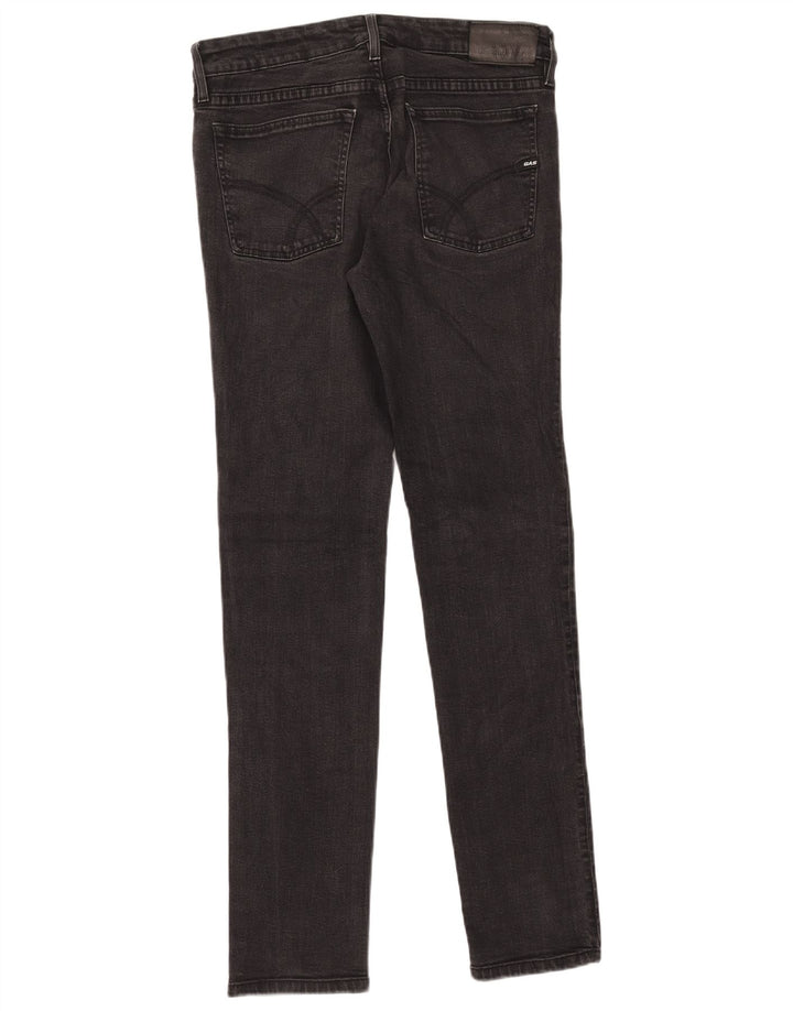 Gas Γυναικείο Anders Slim Jeans W33 L34 Μαύρο βαμβακερό